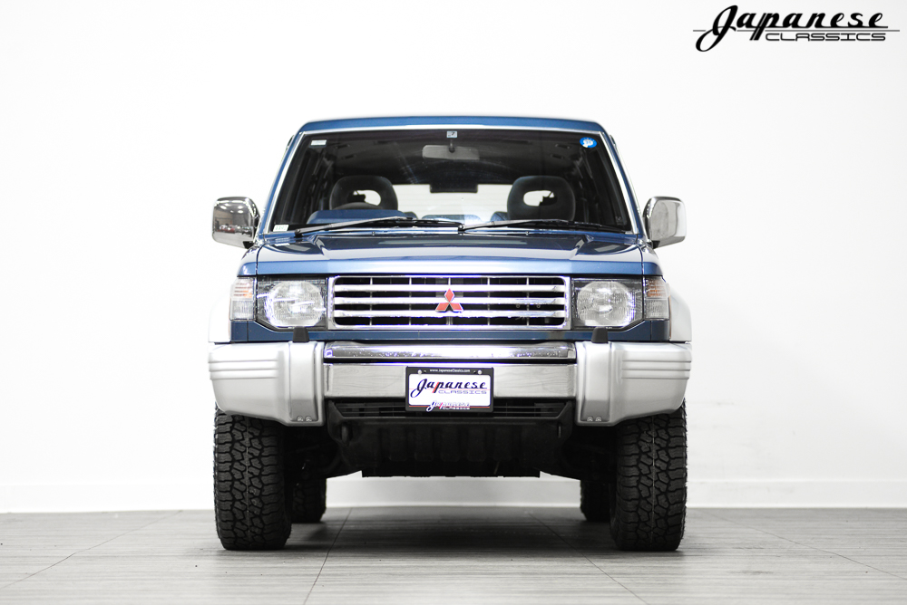 国外91年二手三菱帕杰罗标配电子悬挂20年前就能调整驾驶模式