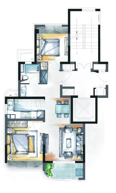 颐盛御中环95平方户型,颐盛御中环二期怎么样