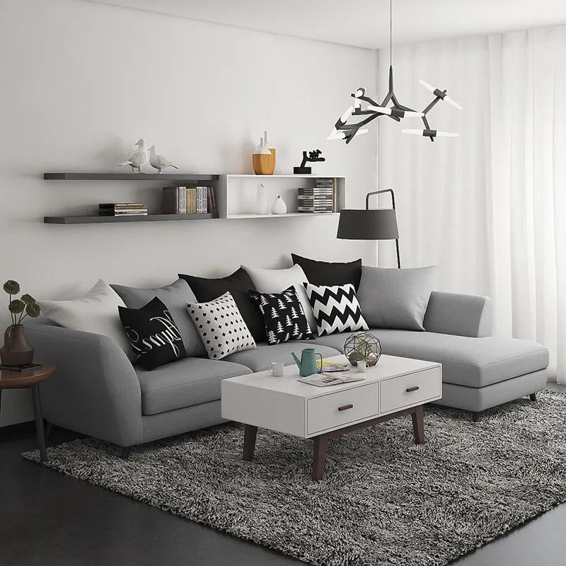 慵懒风北欧布艺沙发,布艺沙发推荐极简风