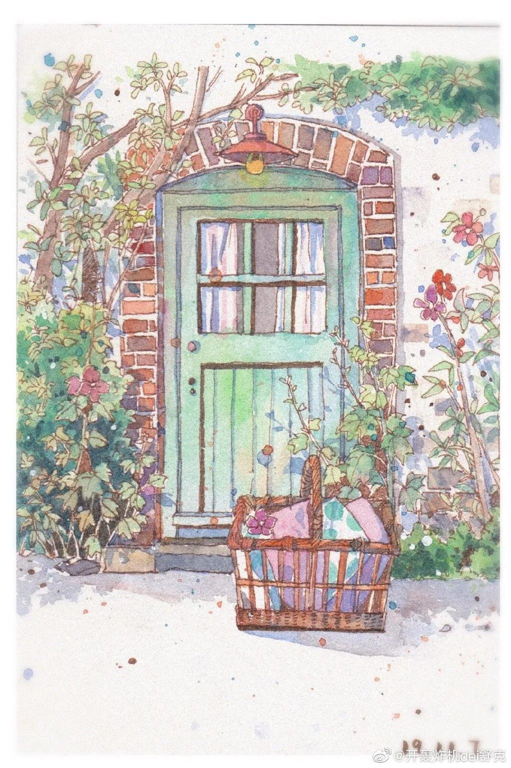 意境钢笔水彩画步骤,钢笔水彩画临摹简单入门