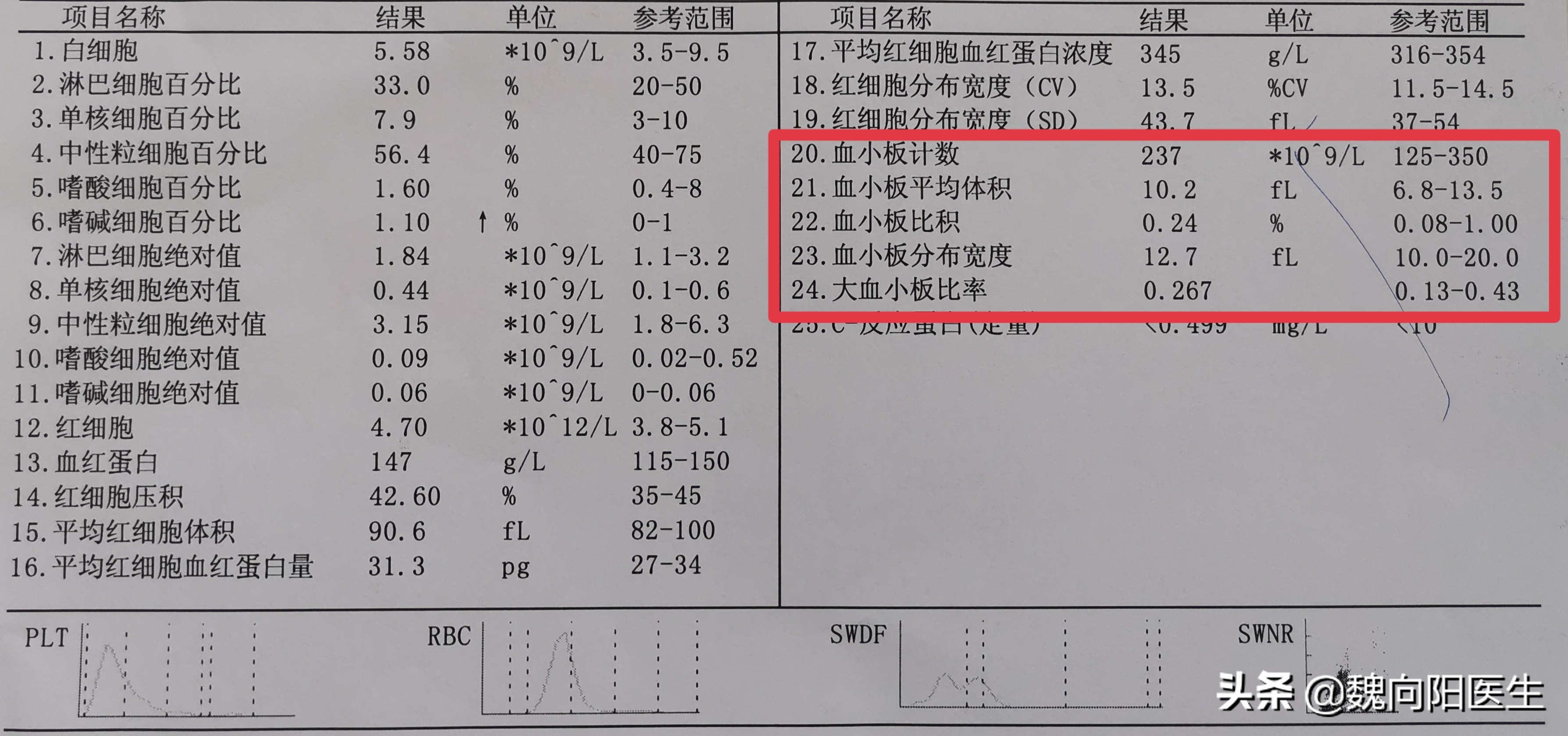 如何看懂血小板正常的检查报告,出血能止住吗