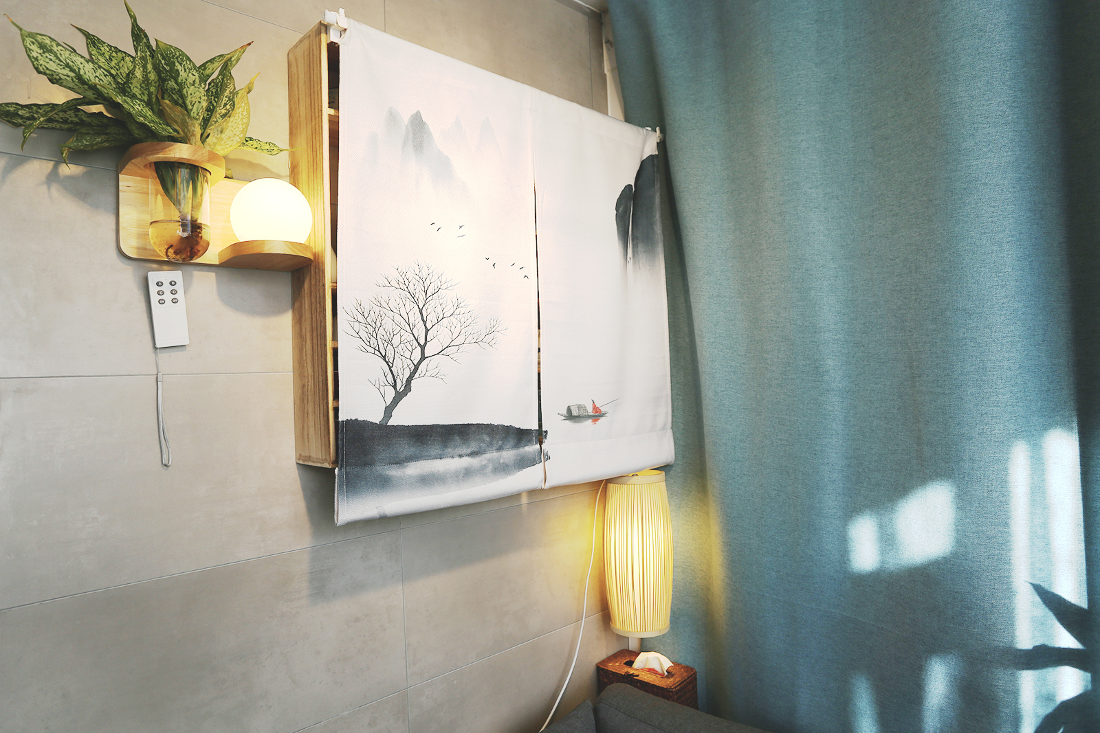 88平双阳台现代简约风格,一室一厅大阳台小户型装修老房子