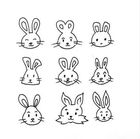 一组可爱的小动画简笔画作品，手账哄娃必备！