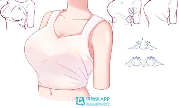 插画褶皱教程,手把手画衣服褶皱画法技巧