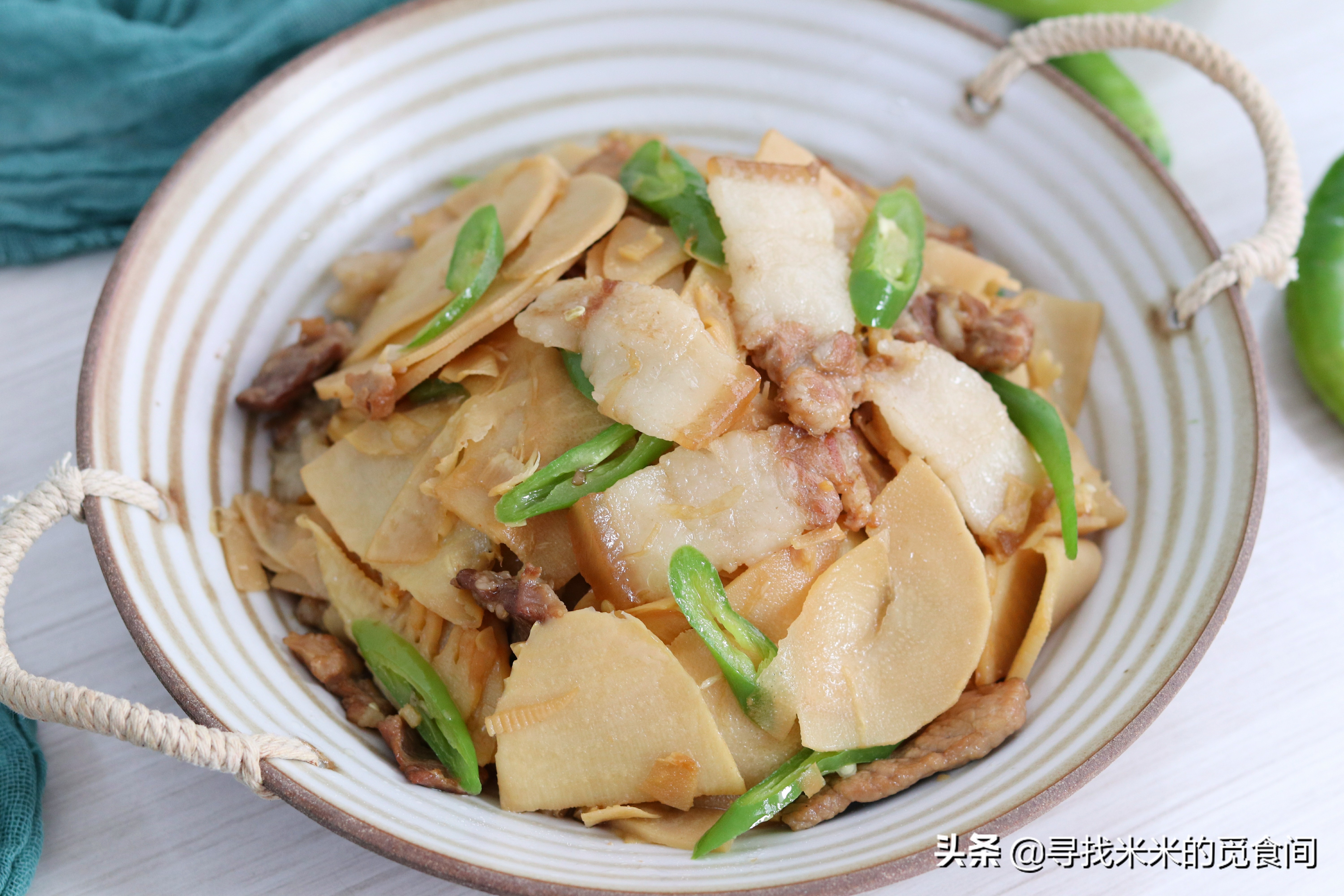 鲜竹笋小炒肉让春天变得可口美味,春笋炒肉片的最正宗做法