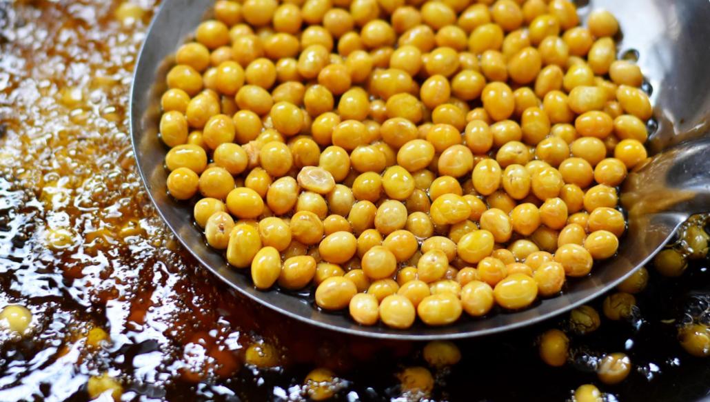 怎么炸黄豆才能炸得酥脆一点,粉店里的黄豆如何炸又香又脆