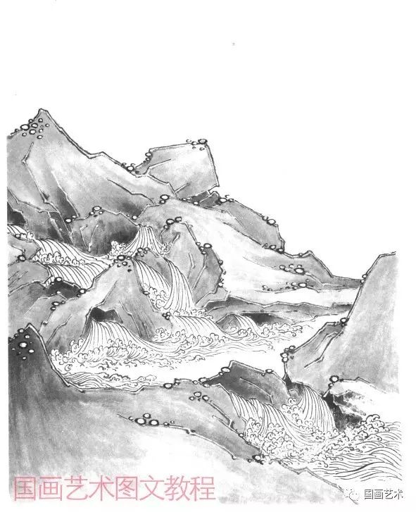 山水画基础技法分享,师恩钊泼墨山水画技法视频