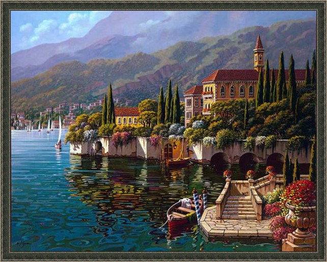 诗情画意风景画,意大利风景油画经典作品欣赏