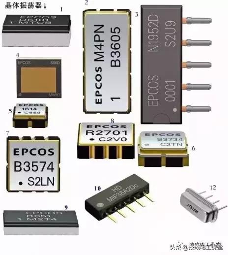 电路板电子元器件符号一览表,电子元器件图片识别符号及名称