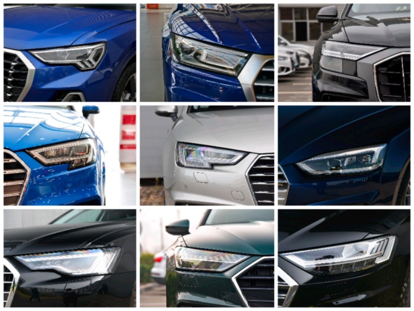 灯厂奥迪车灯最亮的一款,奥迪车灯高清大图