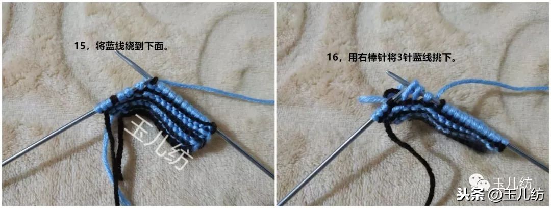 两边太阳花中间三角拖鞋编织教程,棉拖鞋两边太阳花完整的织法