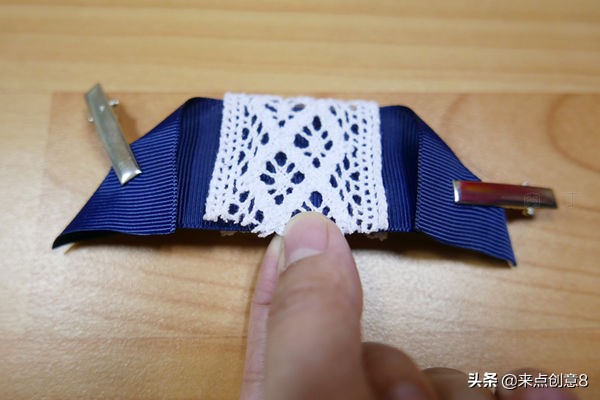 头花发饰成人蝴蝶结蕾丝,蕾丝蝴蝶结发饰小发夹