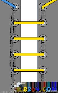 鞋带系起来不好看,鞋带系法不掉教程