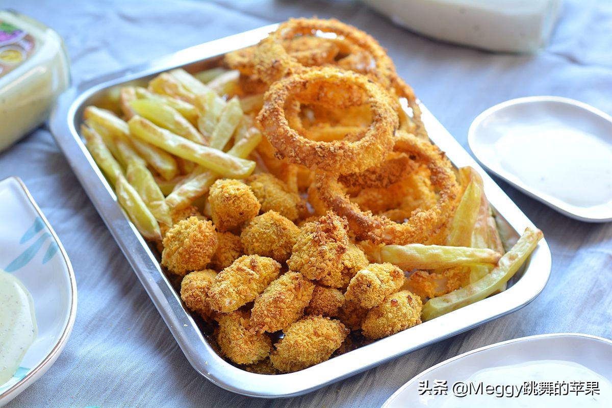 不用一滴油也能吃到健康美味炸鸡,自制肯德基炸鸡翅炸薯条