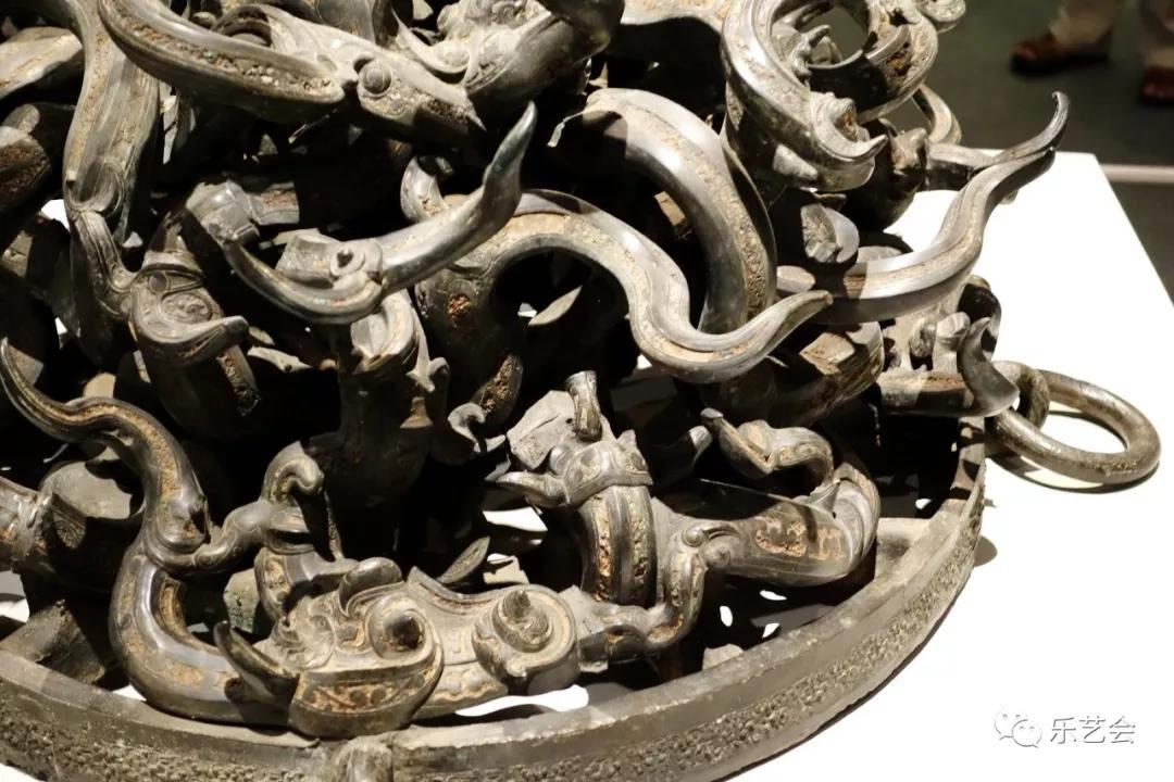 蟠螭纹青铜镜高清,稀见清代四部辑刊影印版