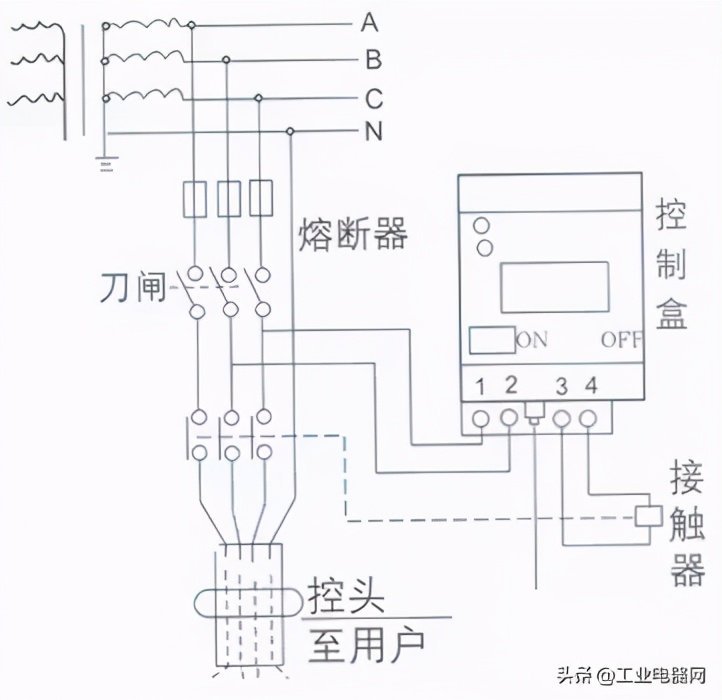 商铺3相4线漏电保护器正确接线图,220v漏电保护器接1p空开接线图
