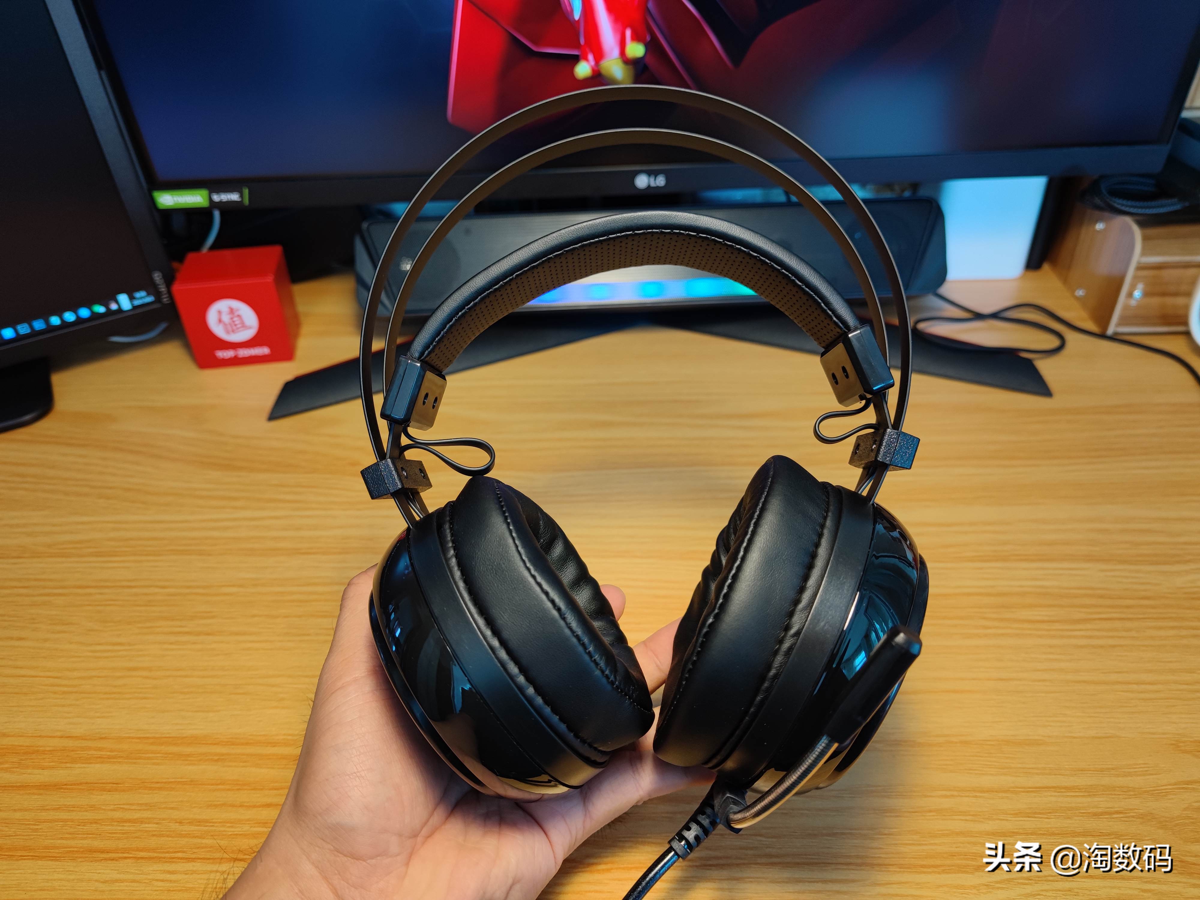 拆验声卡辩真身：￥49元因丑贬值虚拟7.1声道游戏耳麦，爆拆验票
