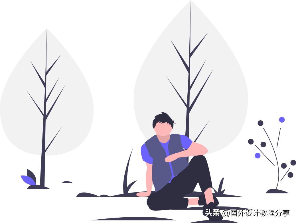 扁平矢量插画色彩教程,扁平矢量家具插画