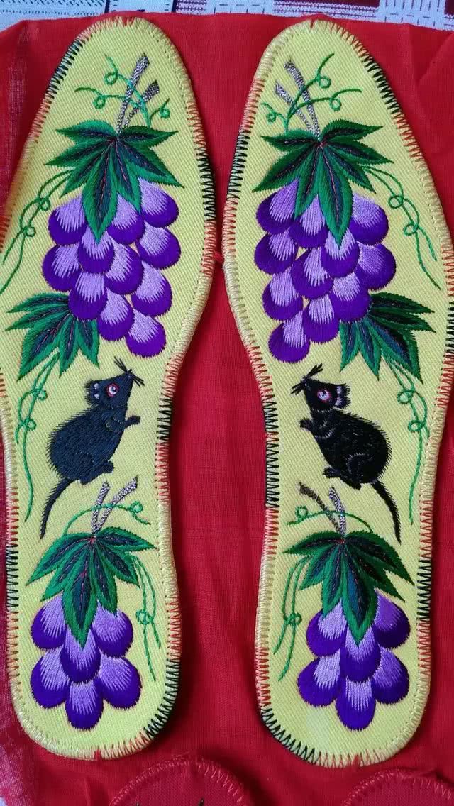 鞋垫图案360种大图超简单,最简单的十字绣鞋垫子图案