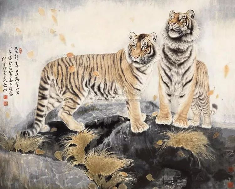 他笔下的虎充满了人的柔情与善意