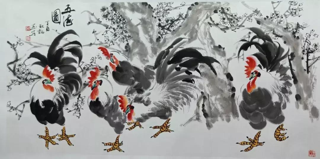 查看名家画雉鸡作品欣赏,王韬画鸡图片大全