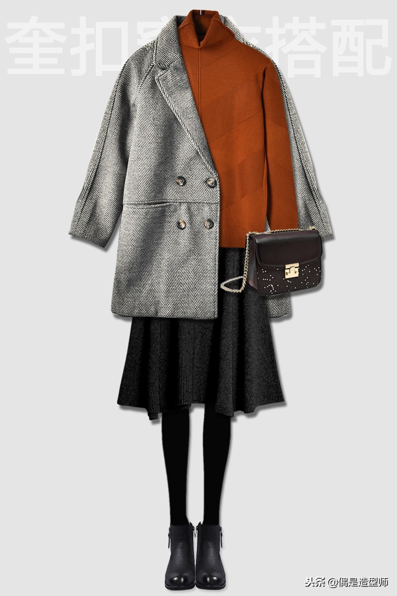 冬季穿搭女生小个子150成熟一整套,5套小个子女生穿搭示范