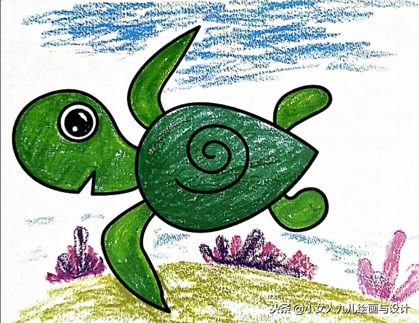 儿童简笔画彩色可爱步骤图文,超萌彩色简笔画手把手教孩子