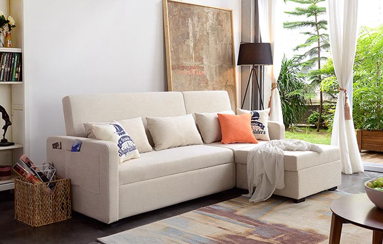 折叠沙发床创意节省空间,多功能可折叠沙发床简约风