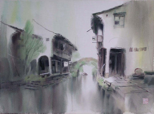 宁波著名水彩画家孙宁,孙宁水彩100幅欣赏