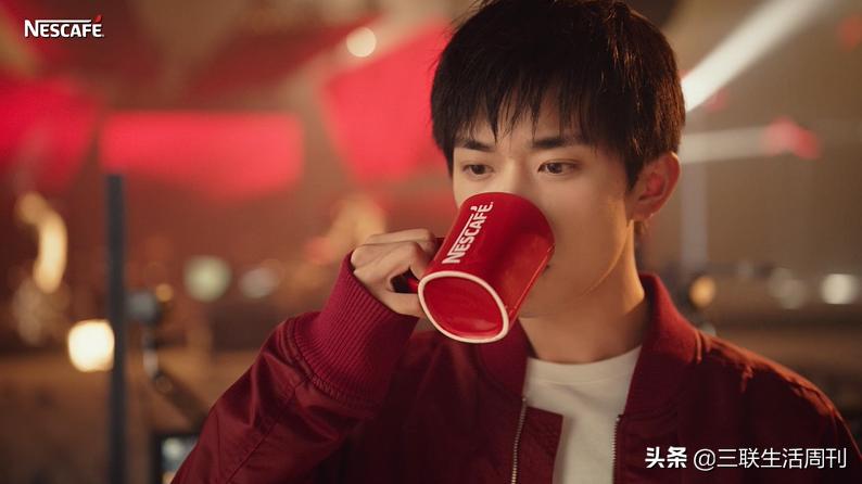 雀巢无蔗糖咖啡易烊千玺,雀巢咖啡易烊千玺明信片