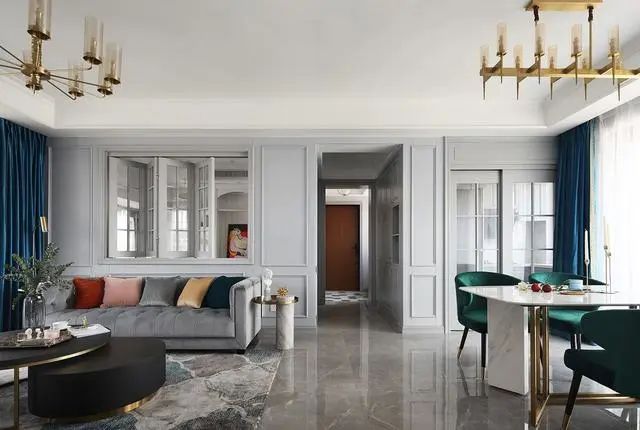 客厅沙发后面开个窗户,客厅沙发落地窗装修风格效果图