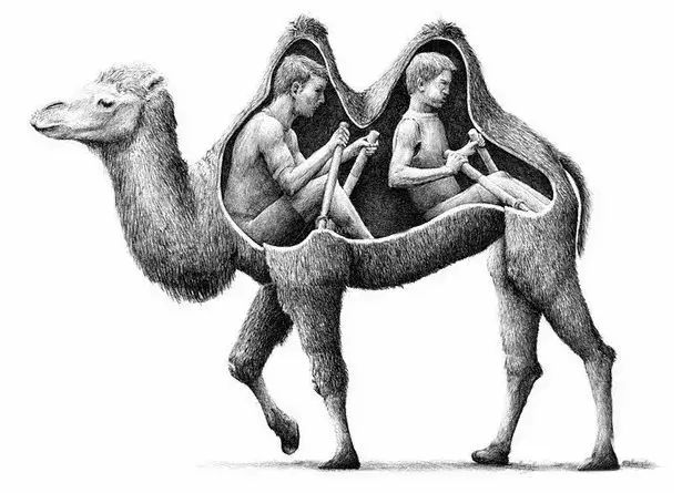 素描创意风景,创意性素描图片100张