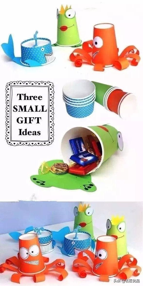 用两个纸杯手工制作纸杯娃娃,用纸杯做的纸杯手工