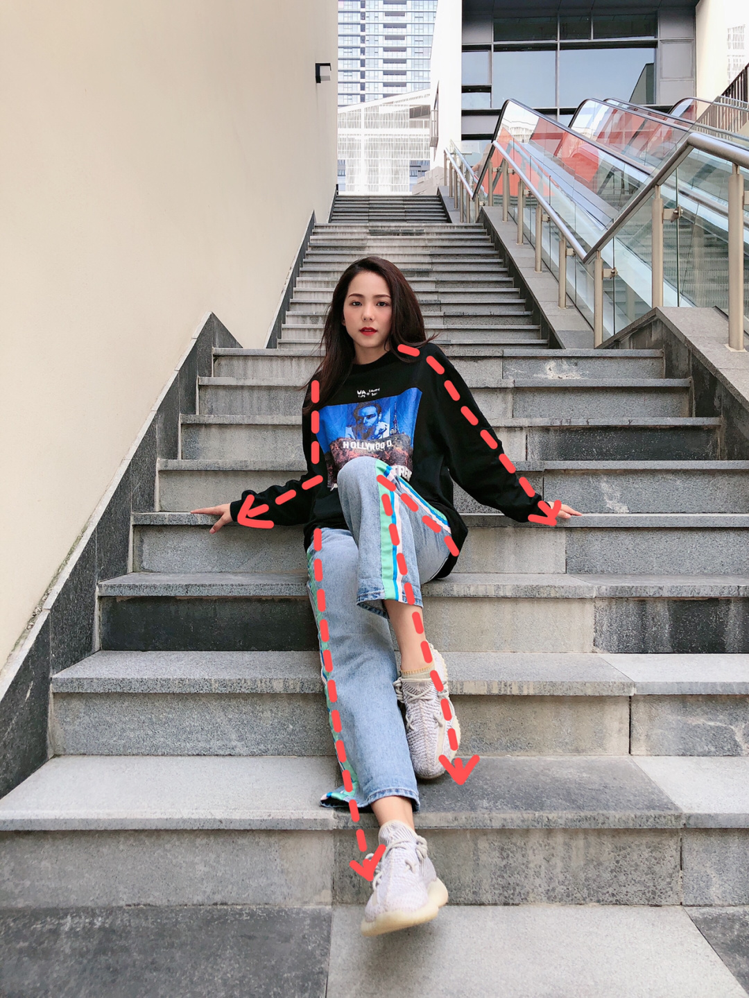 女生工作坐姿拍照pose大全,怎么摆pose显腿长