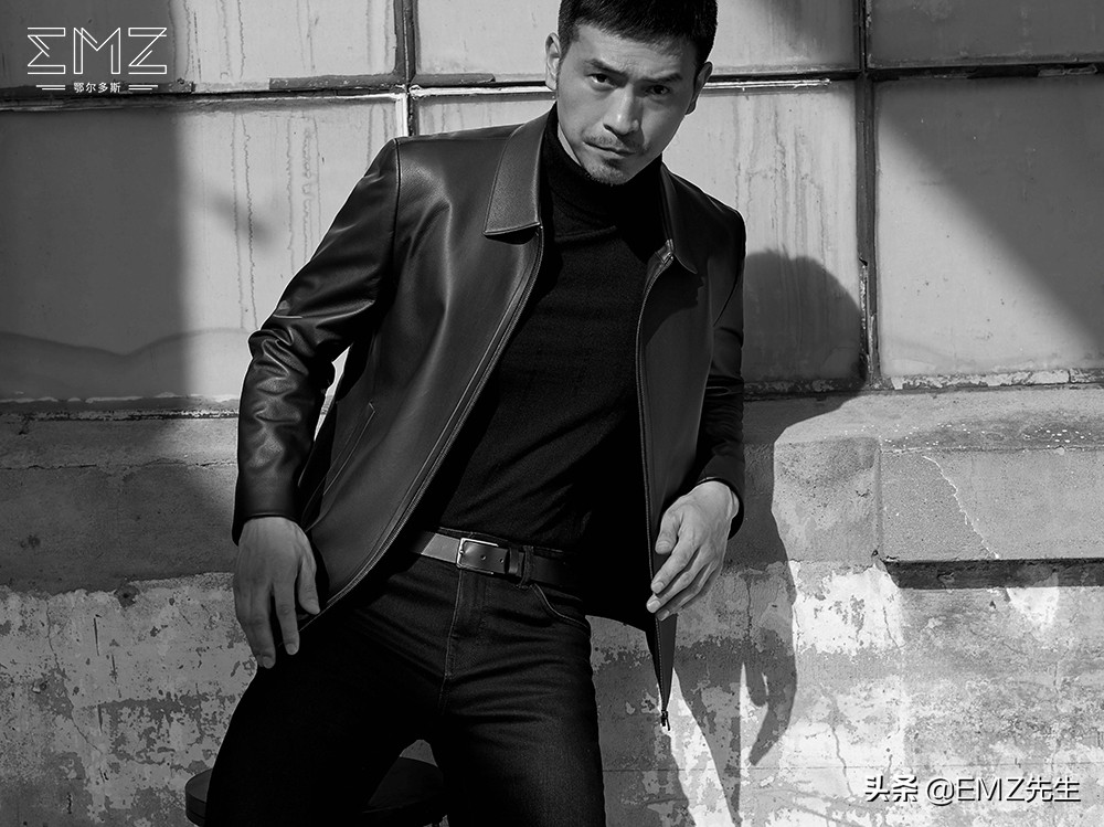 男士皮衣怎么穿才有高级感,男士新款秋冬皮衣
