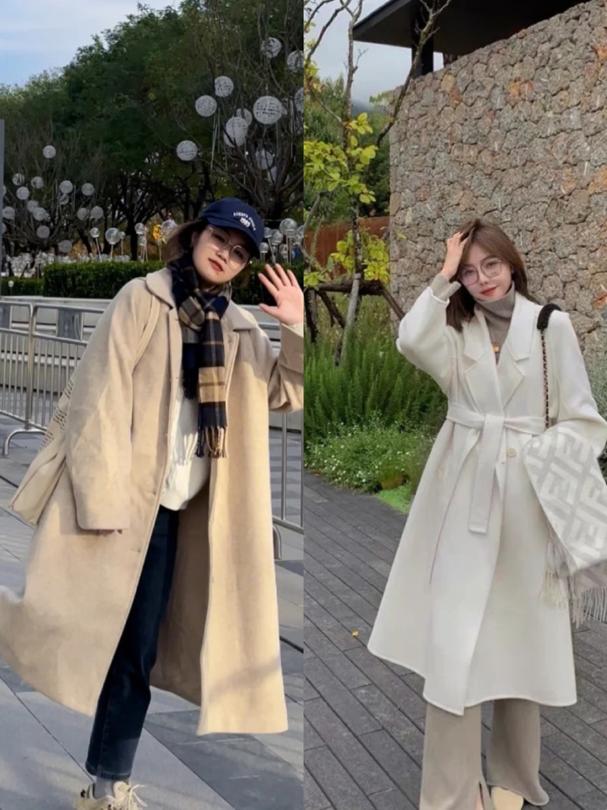 驼色大衣这么穿普通又沉闷最好看,驼色大衣白色大衣哪个更百搭