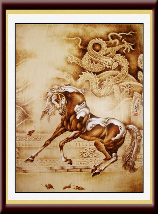 中国烙画艺术作品,民间烙画高手作品