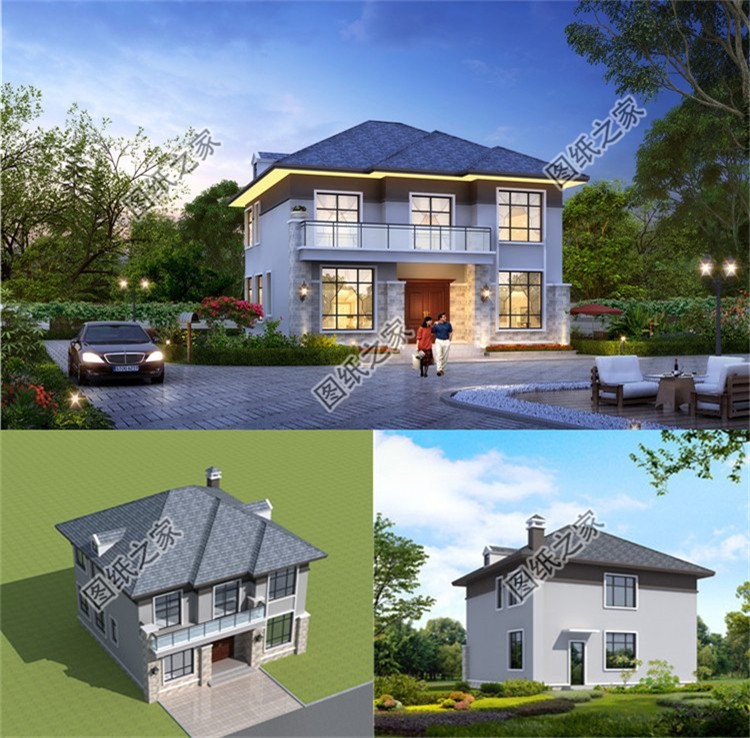 农村的二层楼设计图,农村普通房子二楼设计图