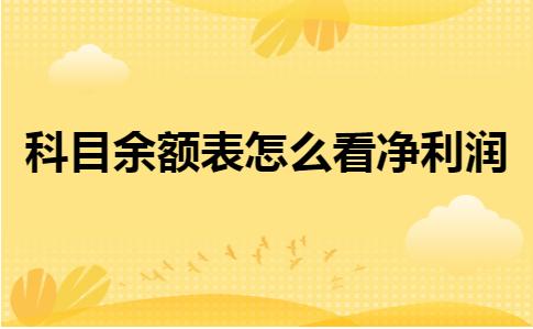 科目余额表怎么看收支,科目余额表怎么看负债