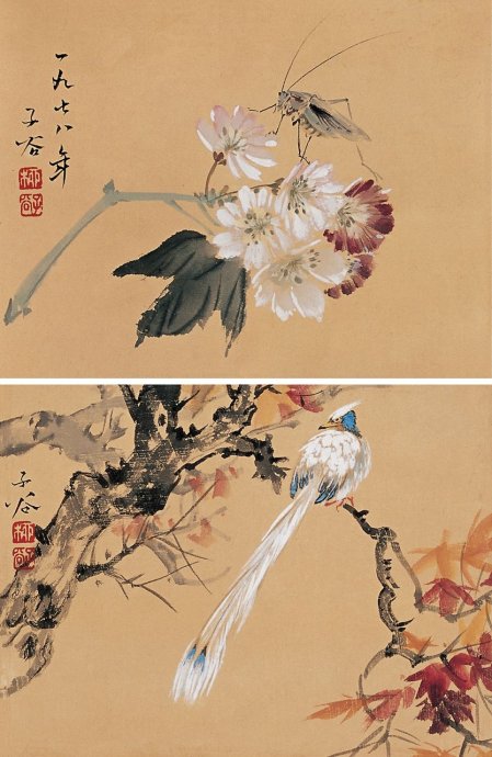 柳子谷花鸟画作品大全图文,柳子谷花鸟作品大全