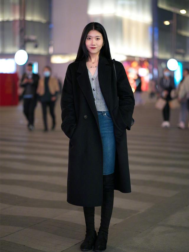 什么款短靴配长大衣好看,长靴小个子显高显瘦穿搭