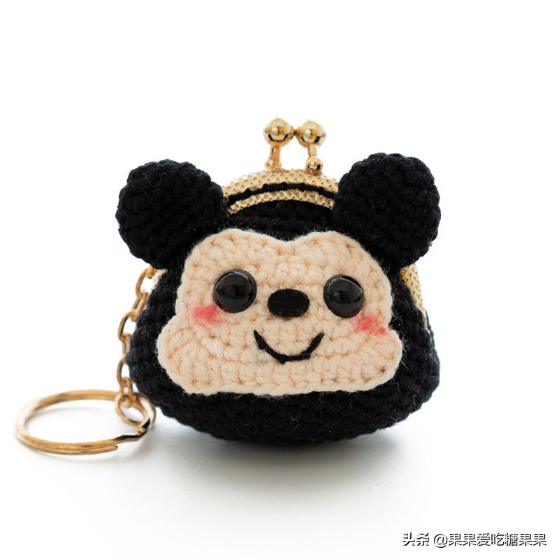 让人爱不释手的手工编织零钱包，迷你卡通造型口金包，附图解教程