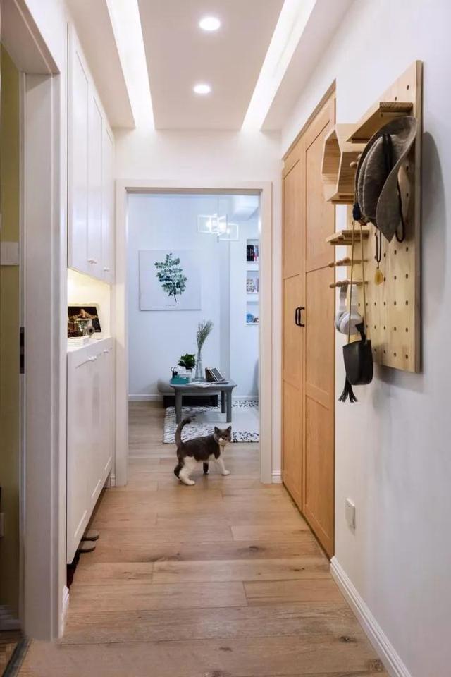 60㎡北欧风两居室，小吧台当电视背景墙，这设计真是靓