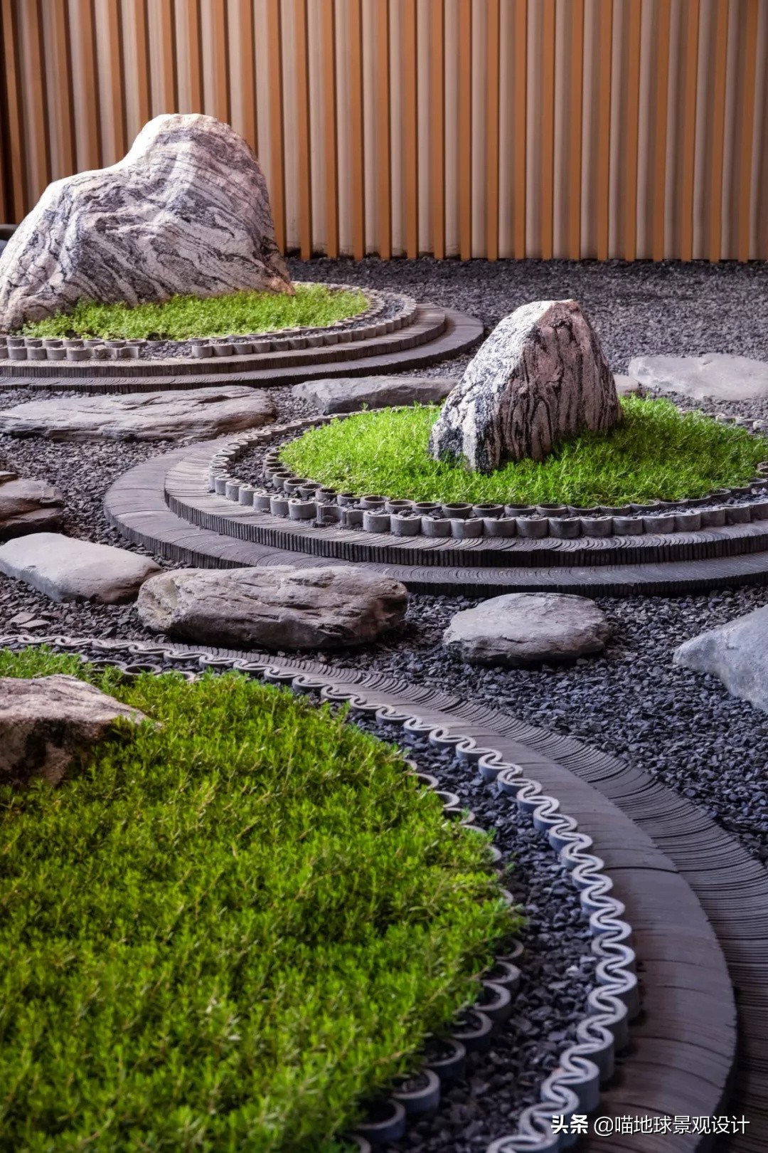 枯山水景观庭院,枯山水禅意小景观中式庭院