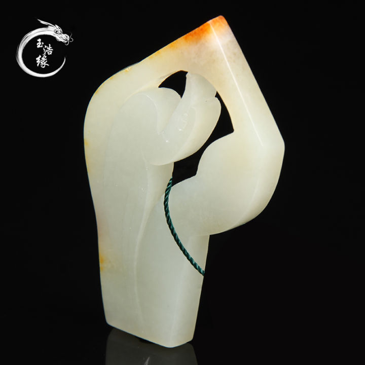 黄皮白肉籽料,黄皮白肉籽料观音