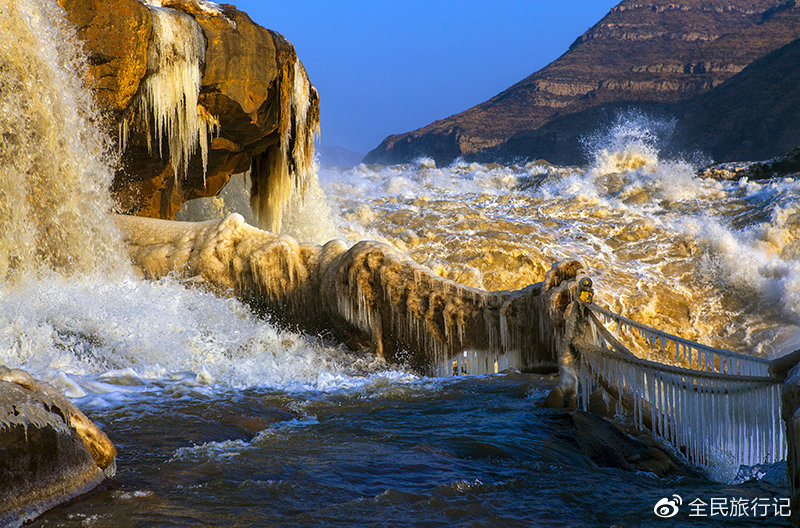 冬天的壶口,冬日小壶口