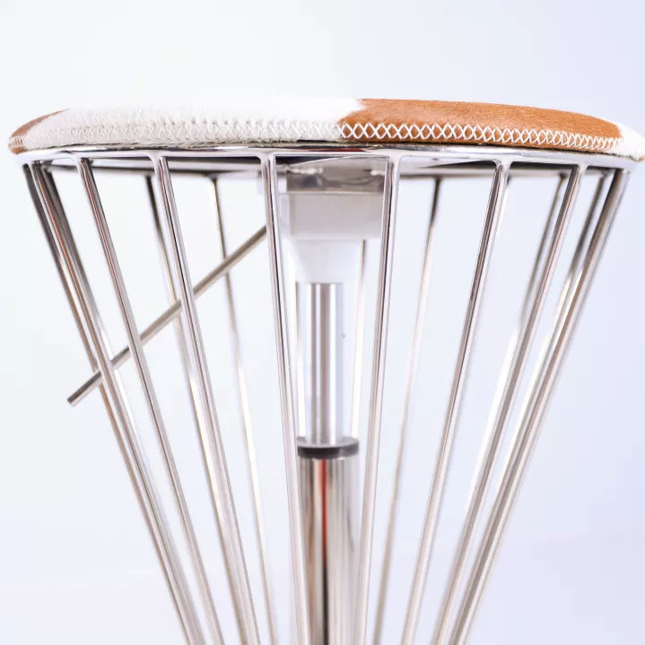 奶油原木风吧台椅,高端精致的新中式吧台椅