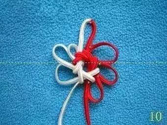 弹力绳穿珠子收尾打结方法,手串绳隔珠结的打结方法