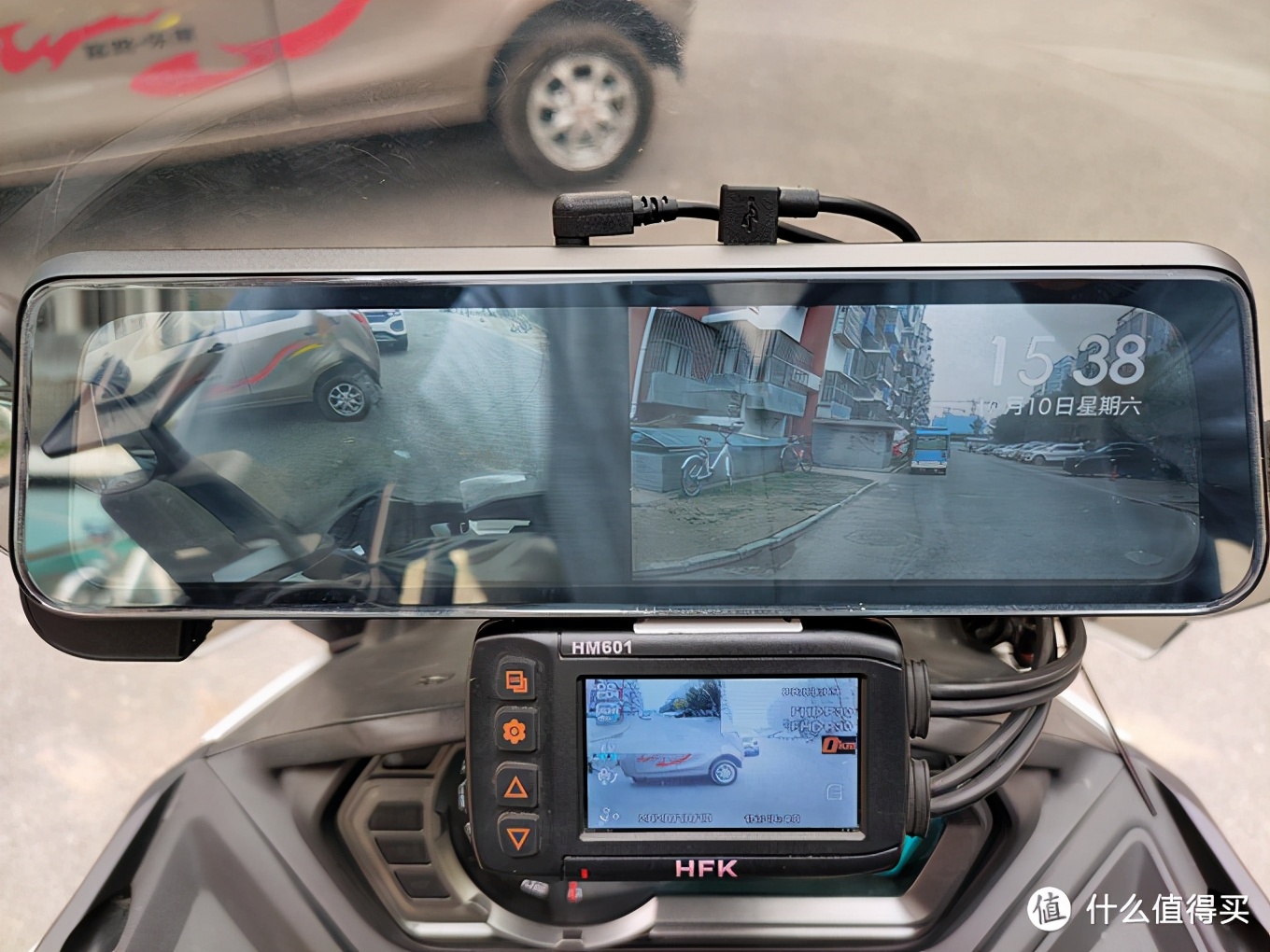 摩托车跑车改电动后视镜,流媒体后视镜改摩托车专用