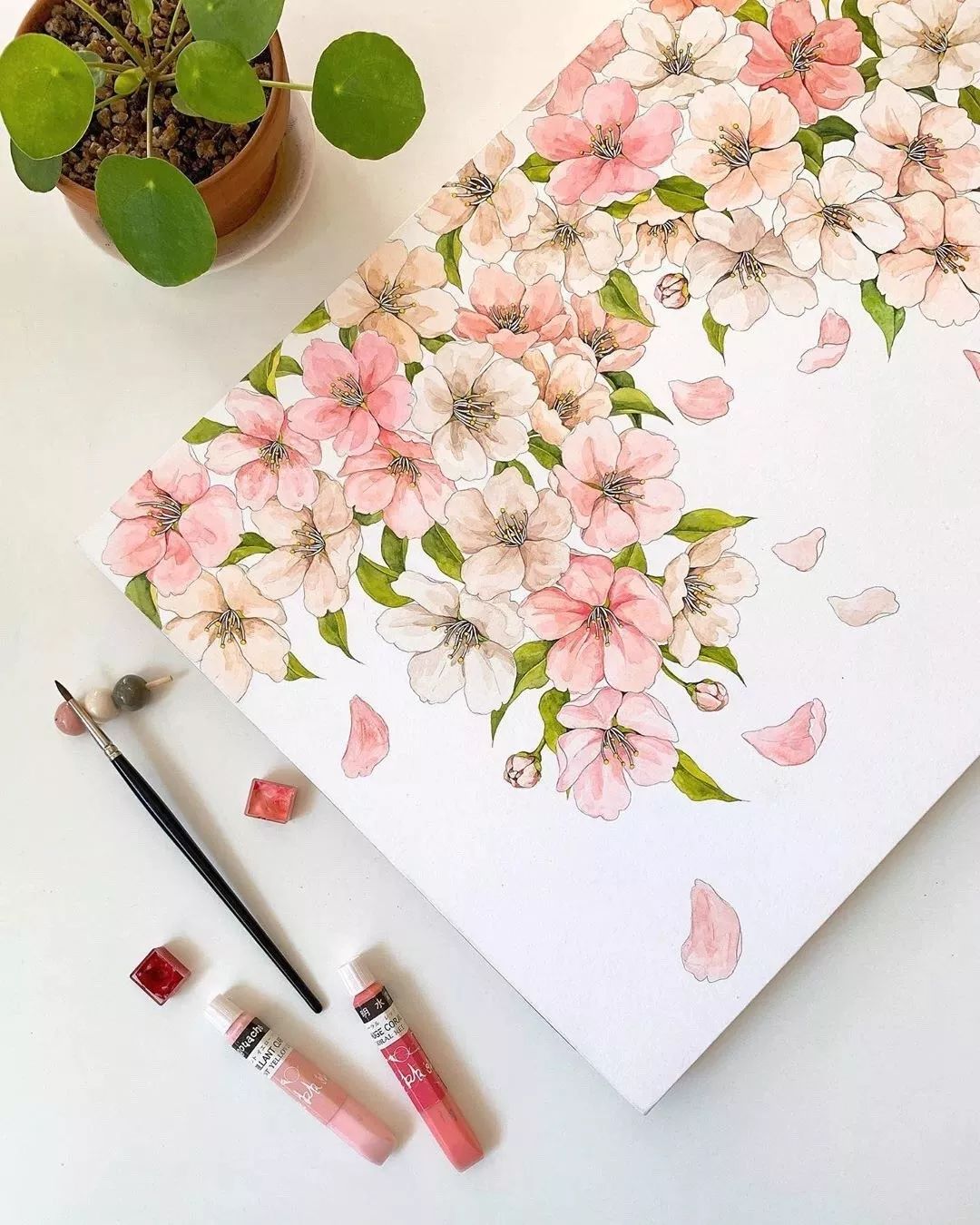 画画一定要学会留白,画画就是要大胆